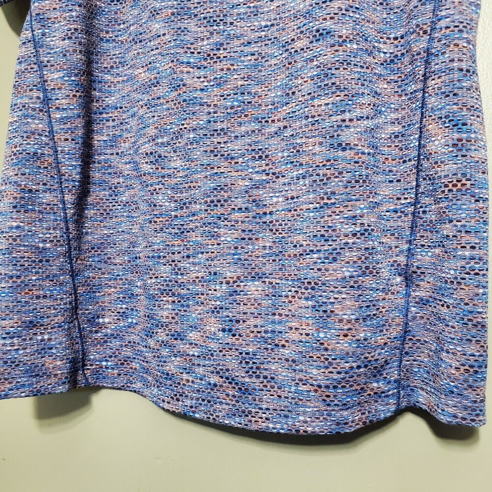 Athleta Ultimate Train Mesh Tee Womens Size Medium Multicolor Athleisure Workout - Picture 4 of 7